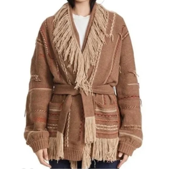 MISA Los Angeles Isabella Cardigan - Camel Combo - Picture 3 of 8